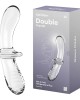 Satisfyer Double Crystal - Glass Double Ended Dildo - Clear