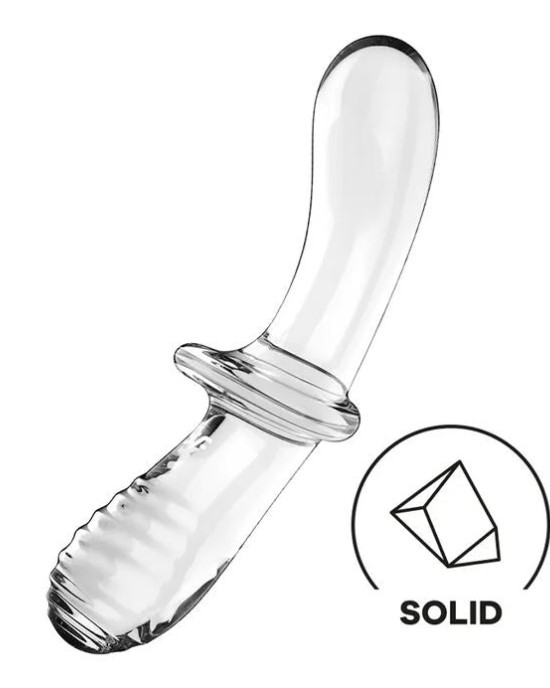 Satisfyer Double Crystal - Glass Double Ended Dildo - Clear