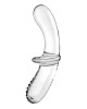 Satisfyer Double Crystal - Glass Double Ended Dildo - Clear