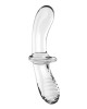 Satisfyer Double Crystal - Glass Double Ended Dildo - Clear