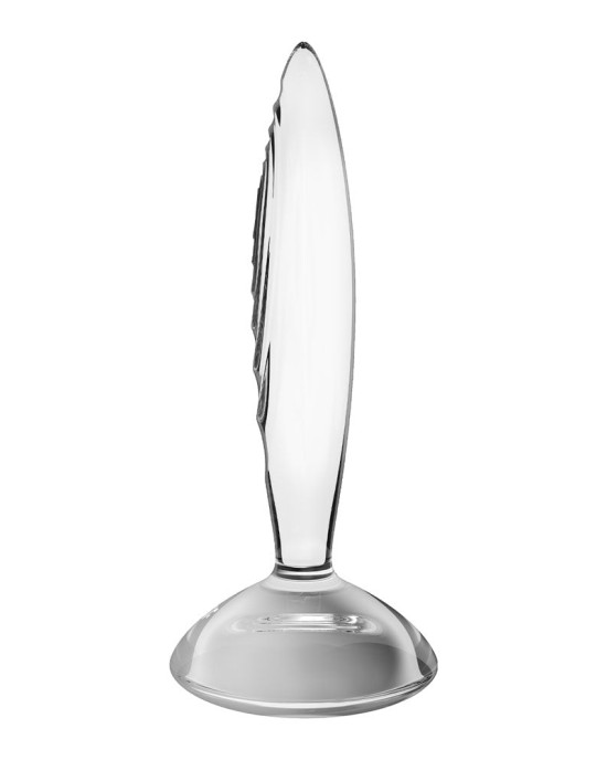 Satisfyer Sparkling Crystal - Glass Butt Plug - Clear