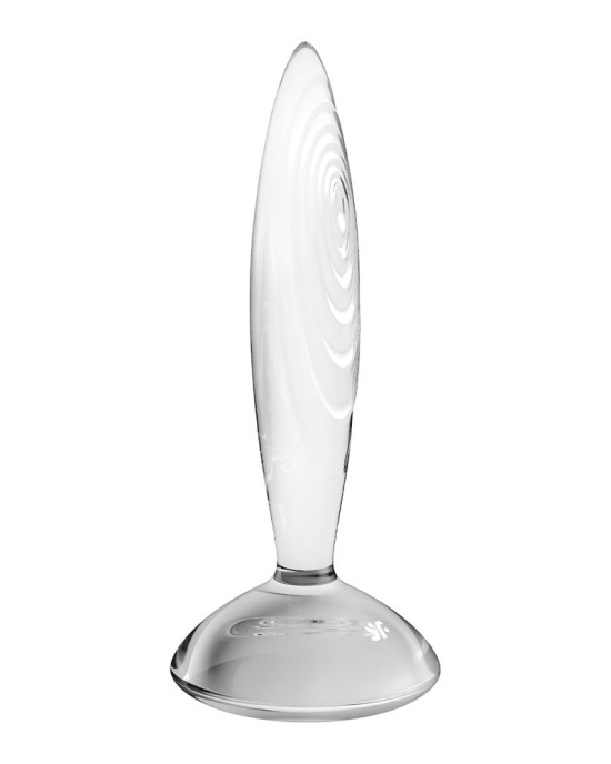 Satisfyer Sparkling Crystal - Glass Butt Plug - Clear