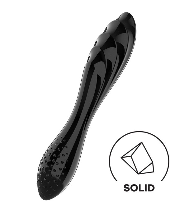 Satisfyer Dazzling Crystal 1 - Glass Dildo - Black