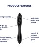 Satisfyer Dazzling Crystal 1 - Glass Dildo - Black