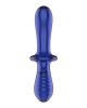 Satisfyer Double Crystal - Glass Double Ended Dildo - Blue