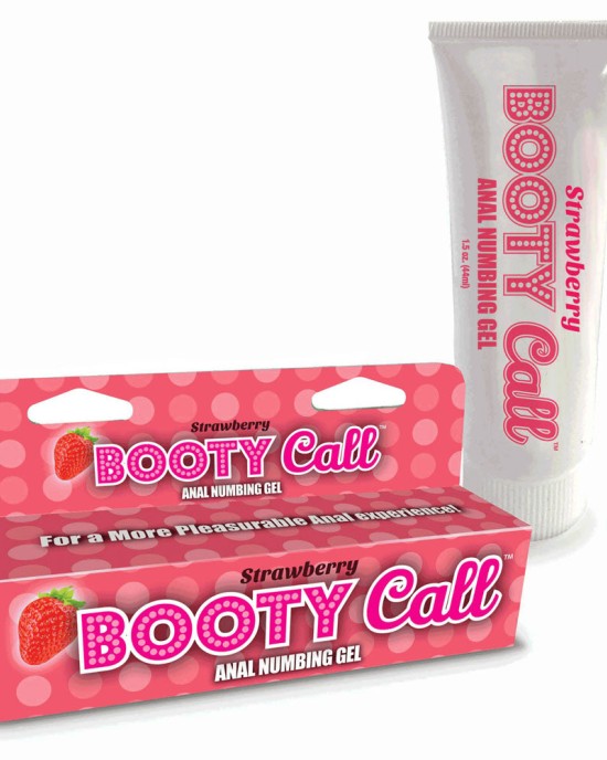 Booty Call Strawberry Flavoured Anal Numbing Gel -44ml