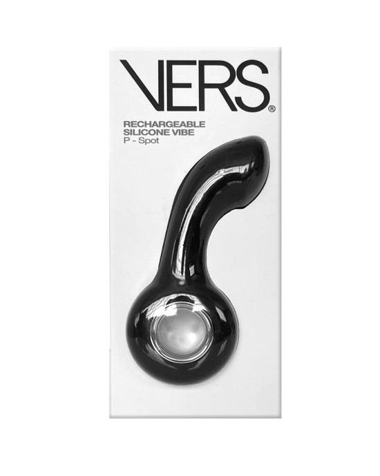 VERS Rechargeable Silicone P-Spot Vibe - Black