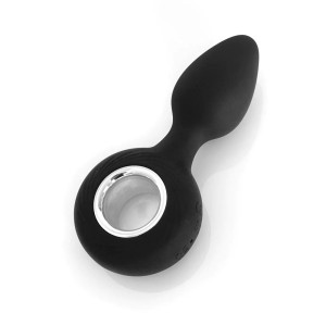 VERS Rechargeable Silicone Vibrating Butt Plug - Black