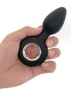 VERS Rechargeable Silicone Vibrating Butt Plug - Black