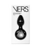 VERS Rechargeable Silicone Vibrating Butt Plug - Black