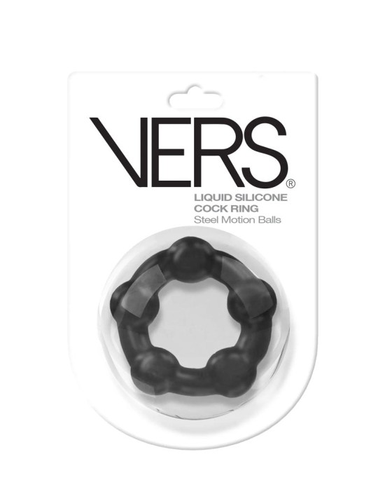 VERS Liquid Silicone Steel Motion C-Ring - Black