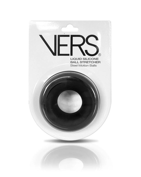 VERS Liquid Silicone Steel Motion Ball Stretcher Ring - Black