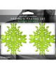 Glow Fashion Pasties Set - Glow Green Crystals