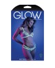 Glow Night Vision Bralette & Cage Panty - Glow in Dark Green - M/L