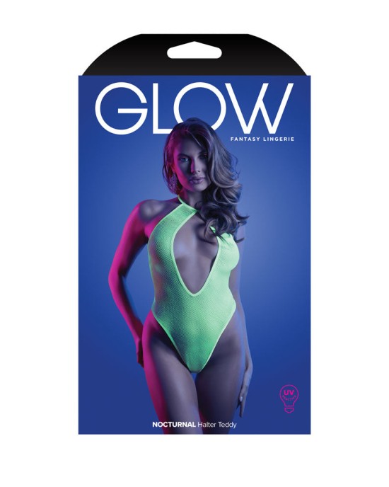 Glow Nocturnal Halter Teddy - M/L