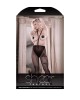 Sheer Fantasy Trut Or Dare - Rose Suspender Stockings & Pasties Set - OS