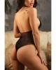 Vixen Belong To You Serpent Design Seamless Teddy - Black - OS