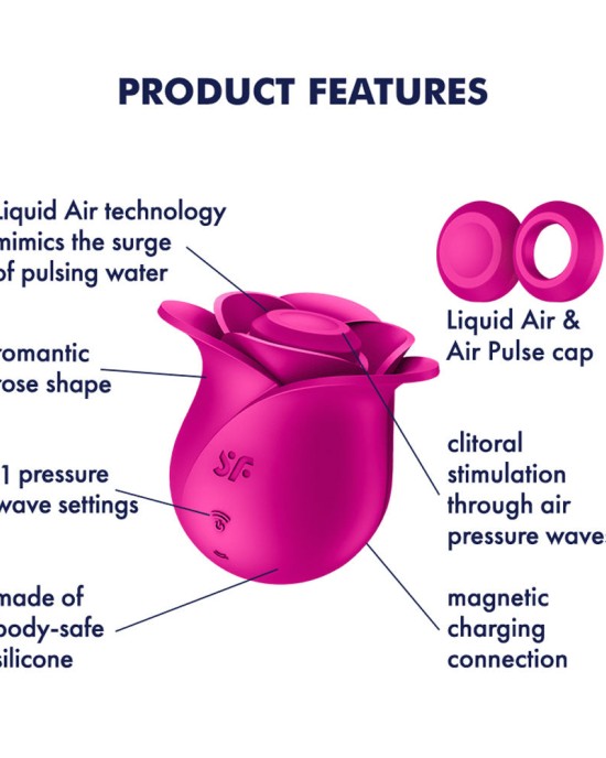 Satisfyer Pro 2 Modern Blossom - Air Pulse Rose Stimulator - Pink