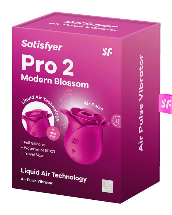 Satisfyer Pro 2 Modern Blossom - Air Pulse Rose Stimulator - Pink