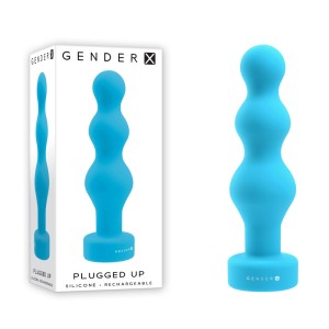 Gender X Plugged Up - Vibrating Butt Plug - Blue