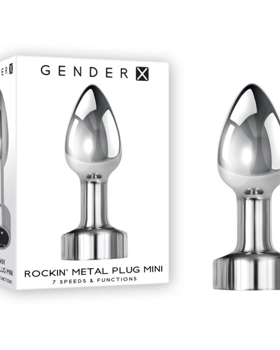 Gender X Rockin Metal - Vibrating Mini Butt Plug