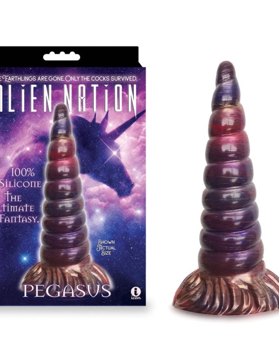 Alien Nation - Pegasus Metallic Unicorn Fantasy Dong