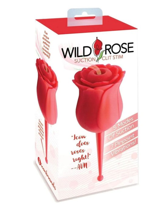 Wild Rose Le Point Air Pulse Stimulator - Red