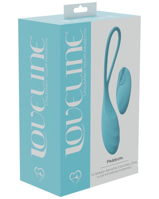 Loveline Passion - Vibrating Egg with Wireless Remote -  Blue