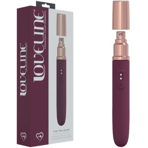 Loveline The Traveler - Vibrator with Lube Applicator - Burgundy