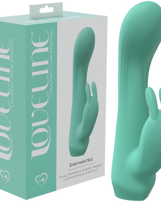 Loveline Enchanted Rabbit Vibrator - Green