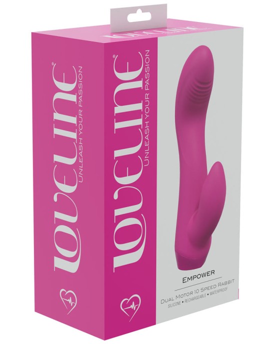 Loveline Empower Rabbit Vibrator - Pink