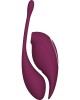 Twitch 2 - Suction Vibrator with Remote Vibrating Egg - Burgundy