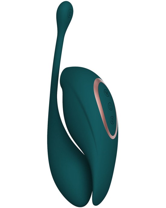 Twitch 2 - Suction Vibrator with Remote Vibrating Egg - Green