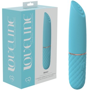 Loveline Beso - Mini Lipstick Vibrator -  Blue