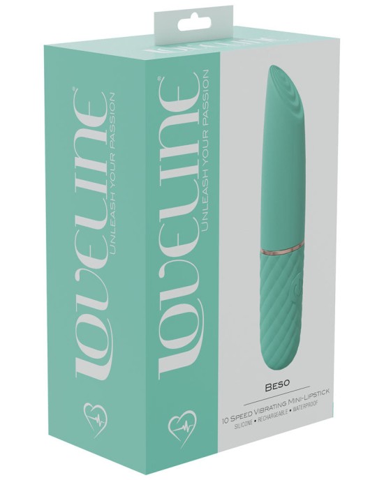 Loveline Beso - Mini Lipstick Vibrator - Green