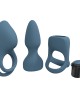 Loveline Pleasure Male Kit - Blue - 3 Piece Set