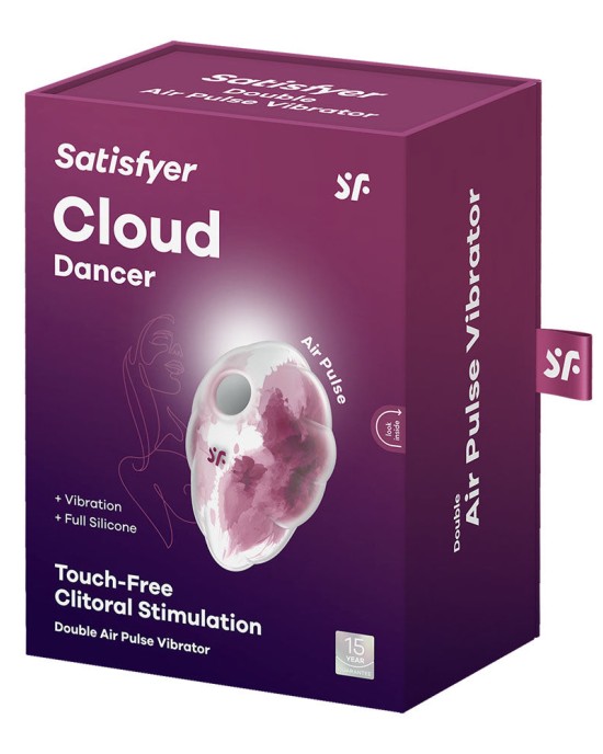 Satisfyer Cloud Dancer - Vibrating Air Pulse Stimulator - Red