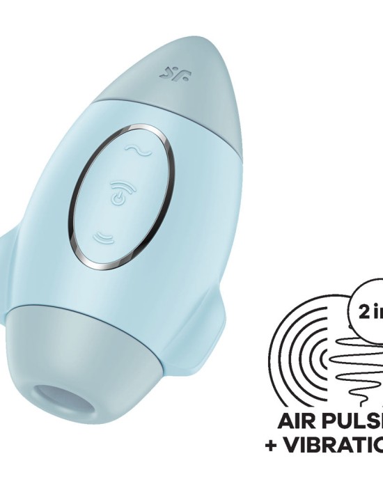 Satisfyer Mission Control - Vibrating Air Pulse Stimulator - Blue