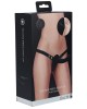 Ouch! Silicone Ribbed Strap-On - Black