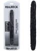 RealRock 12 Inch Slim Double Dildo - Black