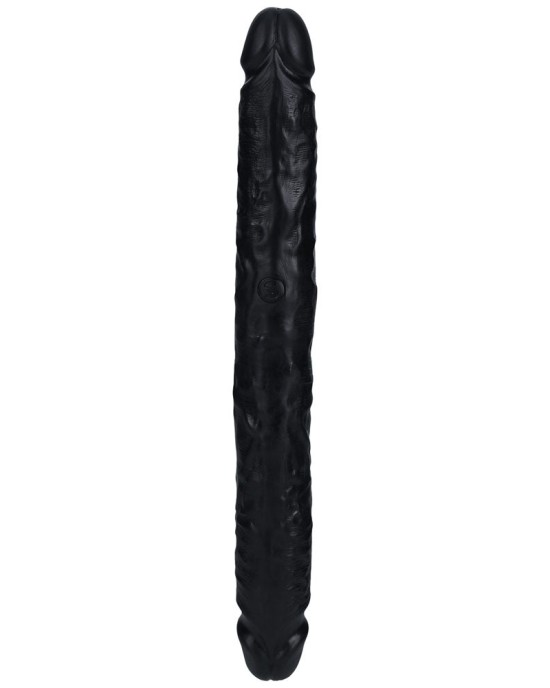 RealRock 12 Inch Slim Double Dildo - Black