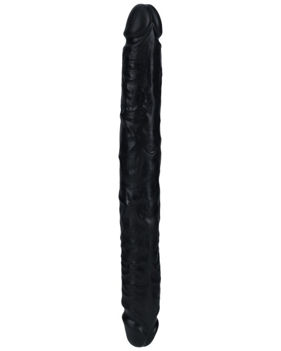 RealRock 12 Inch Slim Double Dildo - Black