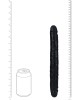 RealRock 12 Inch Slim Double Dildo - Black