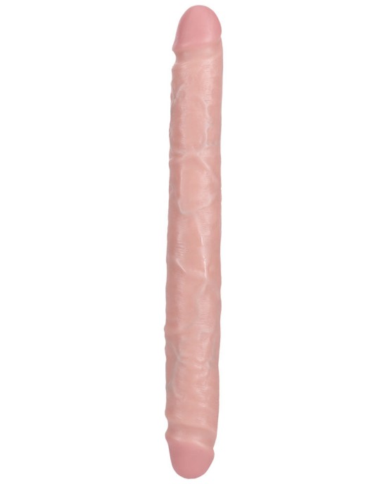 RealRock 12 Inch Slim Double Dildo - Flesh