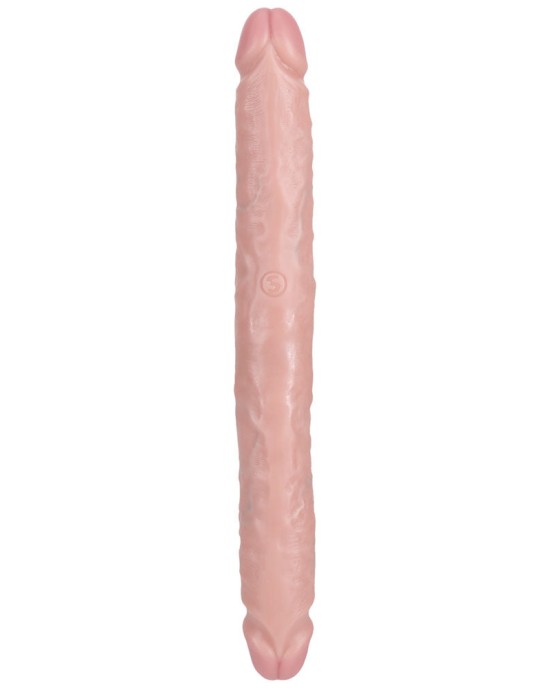 RealRock 12 Inch Slim Double Dildo - Flesh