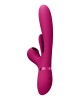 Vive Ena - Thrusting Vibrator with Air Wave Stimulator - Pink