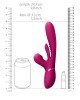 Vive Ena - Thrusting Vibrator with Air Wave Stimulator - Pink