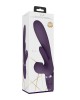 Vive Ena - Thrusting Vibrator with Air Wave Stimulator - Purple