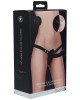 Ouch! Vibrating Silicone Strap-On - Black