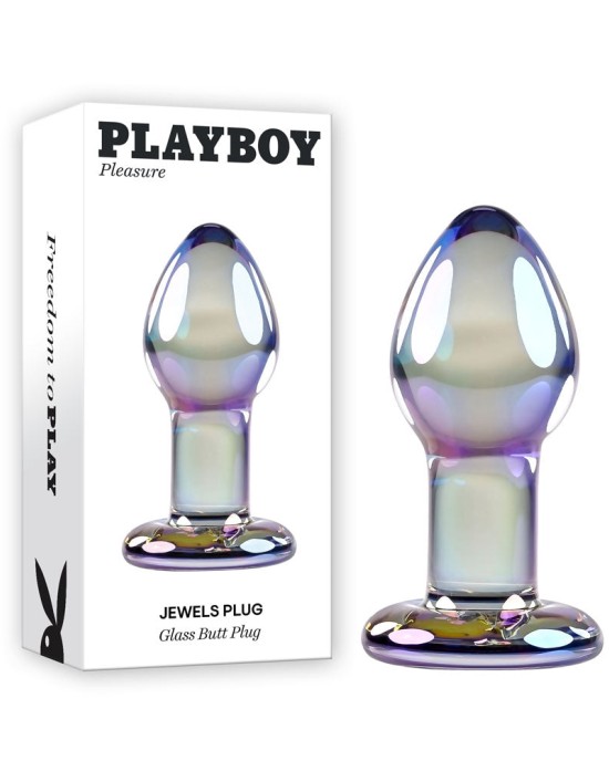 Playboy Pleasure Jewels - Glass Butt Plug